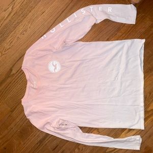 Pink hollister long sleeve